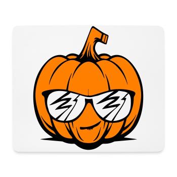 Citrouille d’Halloween drôle - Tapis de souris (format paysage) - blanc - Devant