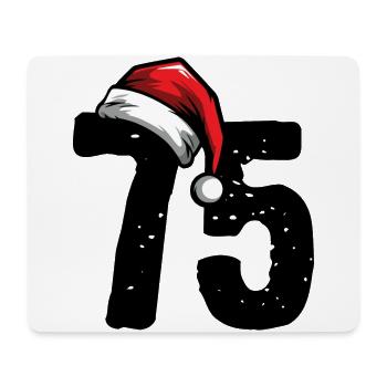 75 Number Christmas - Mouse Pad (horizontal) - white - Front