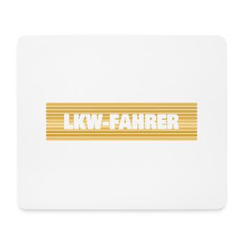 Berufung Lkw-Fahrer - Mousepad (Querformat) - Weiß - Vorne