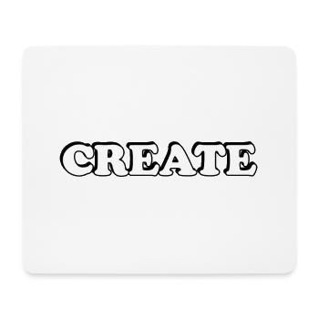 schaffen - Mousepad (Querformat) - Weiß - Vorne