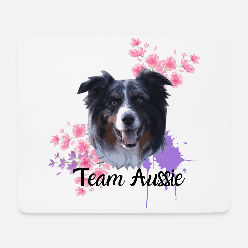 Team Aussie - Mousepad (Querformat) - Weiß