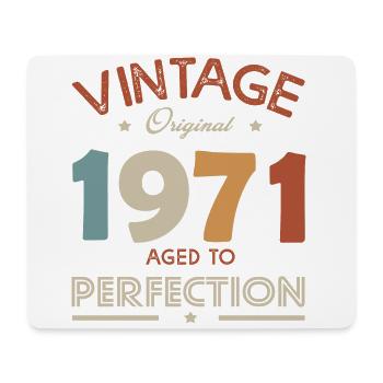 51 Jahre Jahrgang 1971 Geburtstagsgeschenk 52 Jahre - Mousepad (Querformat) - Weiß - Vorne