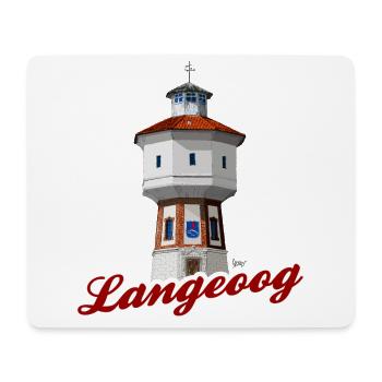 Bronko55 No.59 – Langeoog Water Tower - Mouse Pad (horizontal) - white - Front