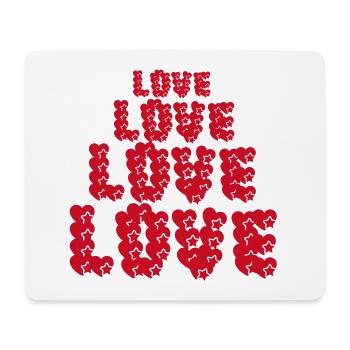 Liebe - Mousepad (Querformat) - Weiß - Vorne