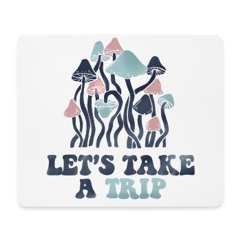 LASS UNS EINEN AUSFLUG MACHEN - Mousepad (Querformat) - Weiß - Vorne