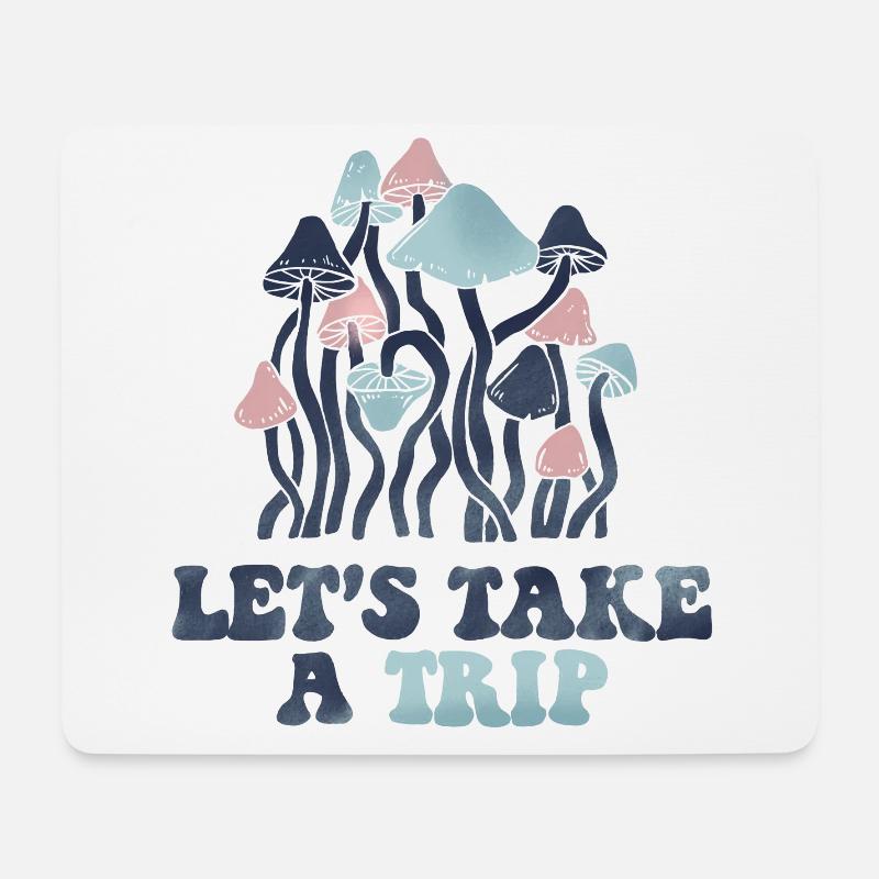 LASS UNS EINEN AUSFLUG MACHEN - Mousepad (Querformat) - Weiß