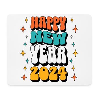 Bonne Année 2024 Réveillon du Nouvel An Célébration de la fête du Nouvel An - Tapis de souris (format paysage) - blanc - Devant
