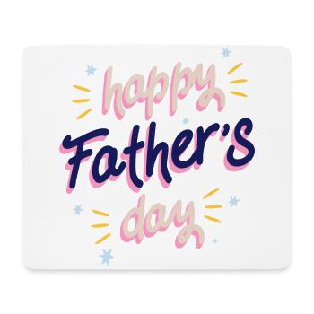 Félicitations papa - Tapis de souris (format paysage) - blanc - Devant