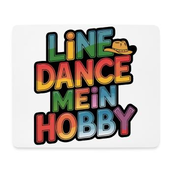 Line Dance mein Hobby - Mousepad (Querformat) - Weiß - Vorne