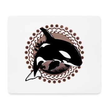 Orque orque - Tapis de souris (format paysage) - blanc - Devant