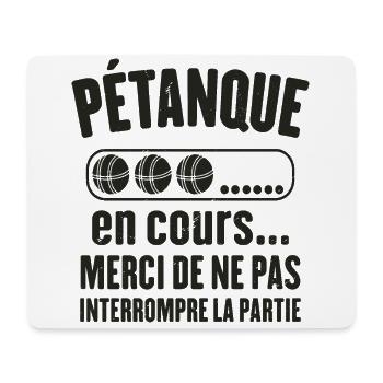 Pétanque En Cours Cadeau Joueur De Pétanque - Tapis de souris (format paysage) - blanc - Devant