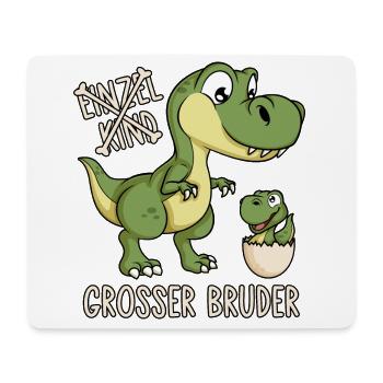 Dinosaurier Einzelkind Baby Dino Ei Großer Bruder - Mousepad (Querformat) - Weiß - Vorne