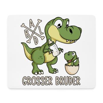 Dinosaurier Baby Dino Ei Lustig Bald Großer Bruder - Mousepad (Querformat) - Weiß - Vorne