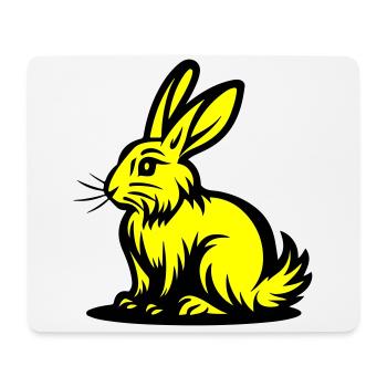 Hase Ostern - Mousepad (Querformat) - Weiß - Vorne