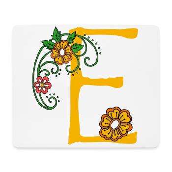 Fleur 30 E - Tapis de souris (format paysage) - blanc - Devant