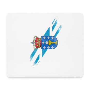 Britische galizische Flagge - Galizien und britischer Stolz - Mousepad (Querformat) - Weiß - Vorne