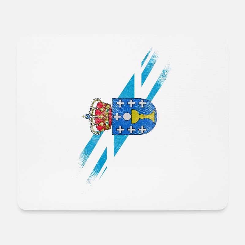 Britische galizische Flagge - Galizien und britischer Stolz - Mousepad (Querformat) - Weiß