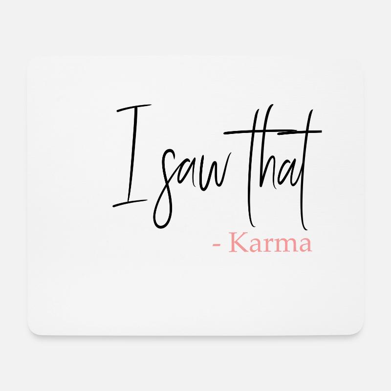 Karma - Mousepad (Querformat) - Weiß