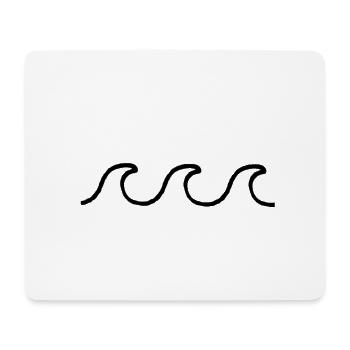 sommer Hippie Surf Van wellen board brett - Mousepad (Querformat) - Weiß - Vorne