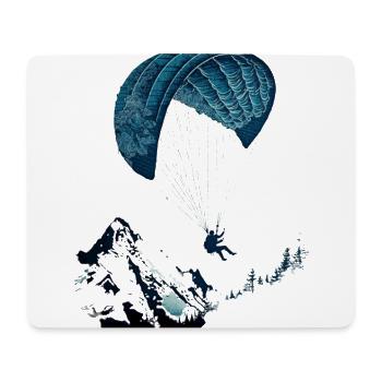 Pure action! Paragliders in the clouds - Mouse Pad (horizontal) - white - Front