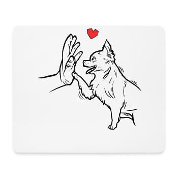 Chihuahuas doux Amour Chihuahua - Tapis de souris (format paysage) - blanc - Devant