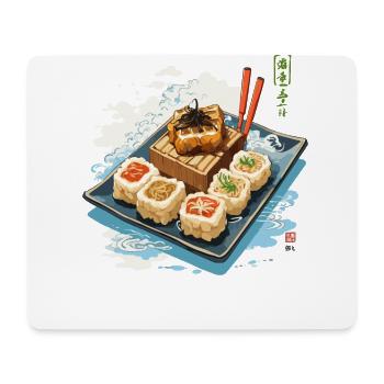 Design esthétique japonais Sushi Streetwear - Tapis de souris (format paysage) - blanc - Devant