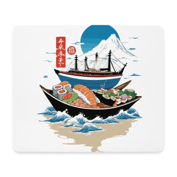 Sushi Bowl japonais Streetwear Art - Tapis de souris (format paysage) - blanc - Devant