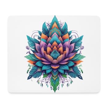Mandala Lotus Spiritual Aesthetic Design - Mouse Pad (horizontal) - white - Front