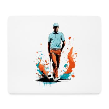 Golfspieler Design Aesthetic Golfer Streetwear - Mousepad (Querformat) - Weiß - Vorne