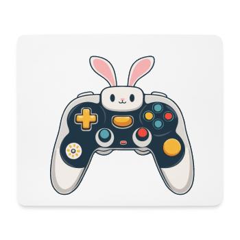 Lapin de Pâques Gamer Iconic Gaming Streetwear - Tapis de souris (format paysage) - blanc - Devant