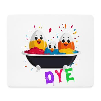 Oeuf Couleurs Humour Coloré Artiste Drôle Pâques - Tapis de souris (format paysage) - blanc - Devant