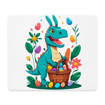 Iconic Easter Dinosaur Dinosaur Easter Bunny - Mouse Pad (horizontal) - white - Front
