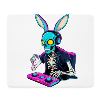 Lapin de Pâques Gamer & Gaming Streetwear Iconique - Tapis de souris (format paysage) - blanc - Devant