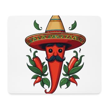 Esthétique Chili Streetwear Mexicain Chaud - Tapis de souris (format paysage) - blanc - Devant