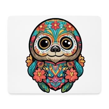 Sloth Mexico Sugar Skull Skull Streetwear - Mouse Pad (horizontal) - white - Front