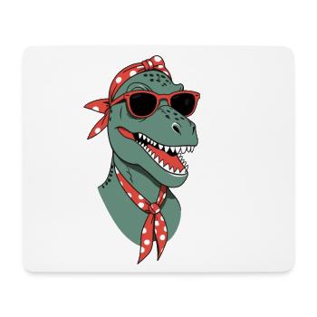 Drôle Dinosaure Maman Cool Dino Femme Style - Tapis de souris (format paysage) - blanc - Devant