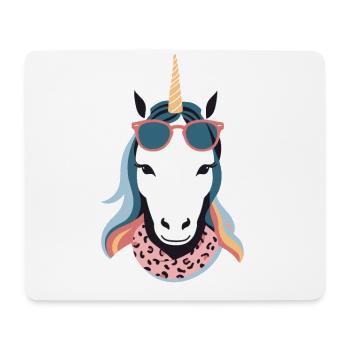 Einhorn Mama Einhörner Liebende Lustige Stylische - Mousepad (Querformat) - Weiß - Vorne