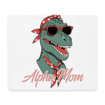 Maman alpha Drôle Dinosaure Iconique Maman - Tapis de souris (format paysage) - blanc - Devant