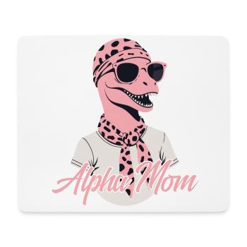 Alpha Maman Drôle Dinosaure Maman Dinos Cool - Tapis de souris (format paysage) - blanc - Devant