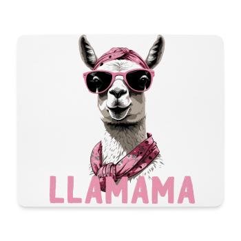 Lustiges Lama Liebende Mama Design - Mousepad (Querformat) - Weiß - Vorne