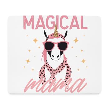 Magique Maman Licorne Maman Amour Élégant - Tapis de souris (format paysage) - blanc - Devant