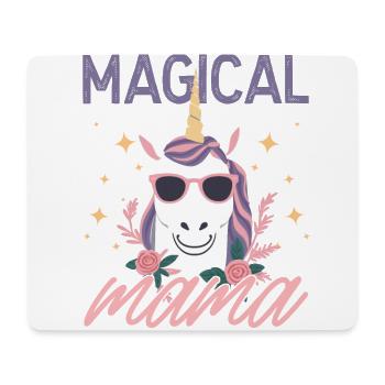 Magical Mama Einhorn Liebe Stylisch Lustig - Mousepad (Querformat) - Weiß - Vorne