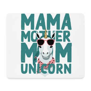 Unicorn Mom Funny Unicorns Loving Mom - Mouse Pad (horizontal) - white - Front