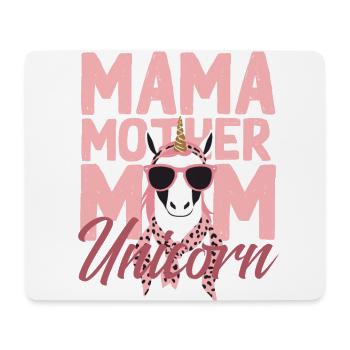Licorne Maman Drôle Élégant Femme Design - Tapis de souris (format paysage) - blanc - Devant