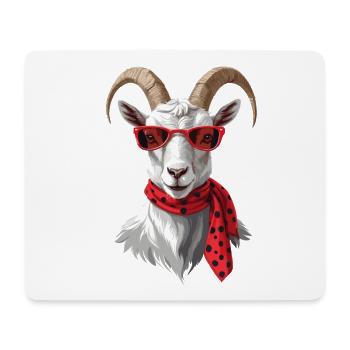 Drôle de maman chèvre parfaite pour la fête des mères - Tapis de souris (format paysage) - blanc - Devant