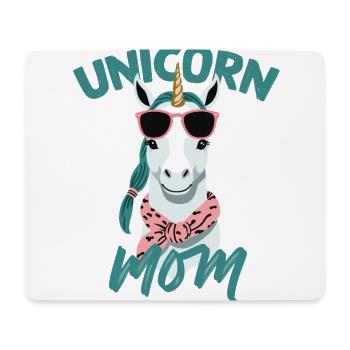 Licorne Maman Drôle Fête Des Mères Femme Élégante - Tapis de souris (format paysage) - blanc - Devant