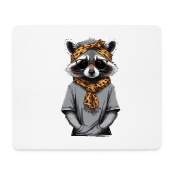Mama Waschbär Waschbärenliebhaber Muttertag - Mousepad (Querformat) - Weiß - Vorne