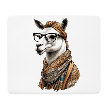Lama Alpaca Lustiges Mutter Design Liebe - Mousepad (Querformat) - Weiß - Vorne