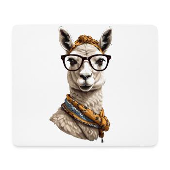 Lustiges Lama Alpaca Design Für Mutter - Mousepad (Querformat) - Weiß - Vorne