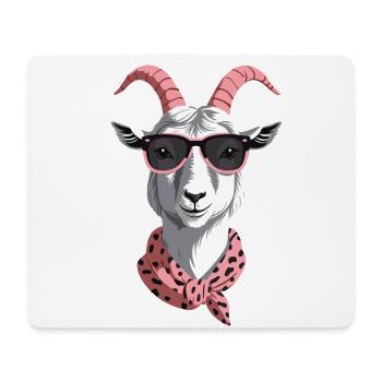 Drôle de maman chèvre parfaite pour la fête des mères - Tapis de souris (format paysage) - blanc - Devant